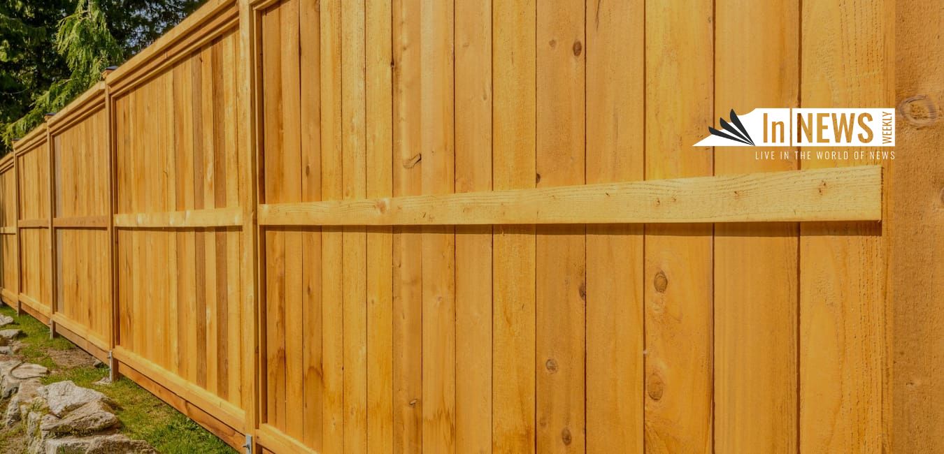modern wood fence