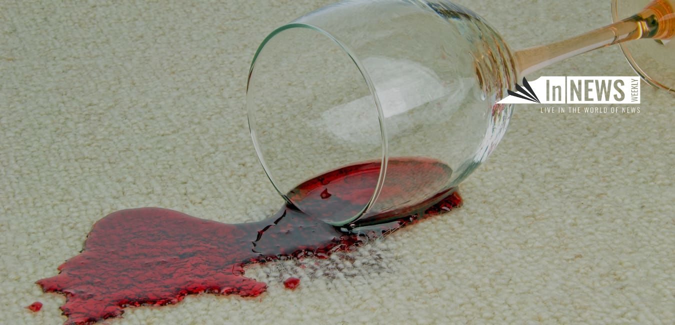 remove wine stain from carpet