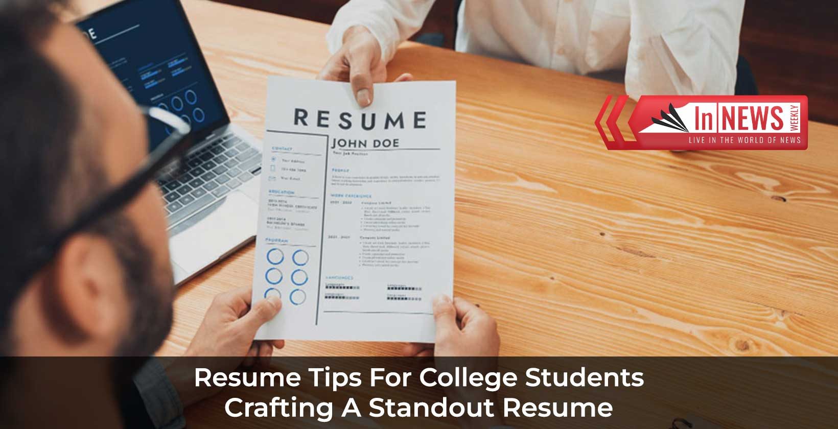 resume tips for college students